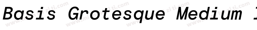 Basis Grotesque Medium Italic字体转换